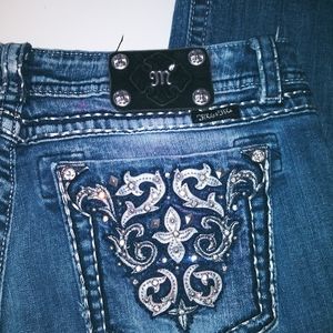 MISS ME EASY BOOT JEANS SZ 34 EUC